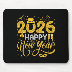 Happy New Year 2026 New Years Eve Party Countdown Mouse Pad