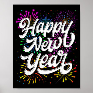Happy New Year 2026 New Year's Eve Party Countdown Poster