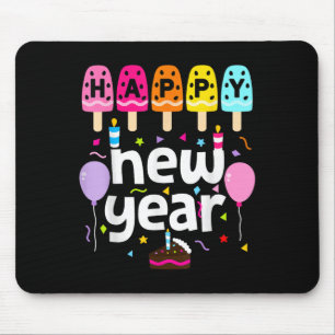 Happy New Year 2026 New Years Eve Party Kids Girls Mouse Pad