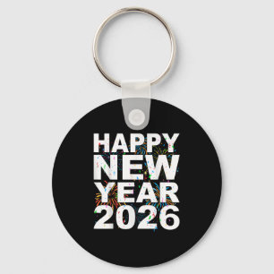 Happy New Year 2026 Nye Fireworks Cool New Years E Keychain
