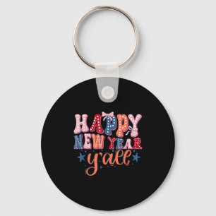 Happy New Year 2026 Party Countdown New Years Y'al Keychain