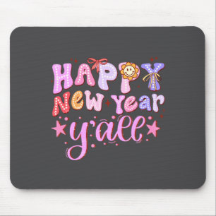 Happy New Year 2026 Party Countdown New Years Y'al Mouse Pad