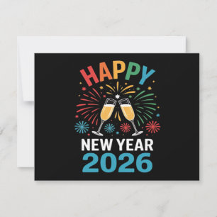 Happy New Year 2026 Party Funny New Years Eve 2026 Holiday Card