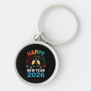 Happy New Year 2026 Party Funny New Years Eve 2026 Keychain