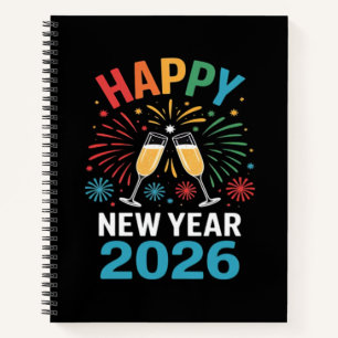 Happy New Year 2026 Party Funny New Years Eve 2026 Notebook