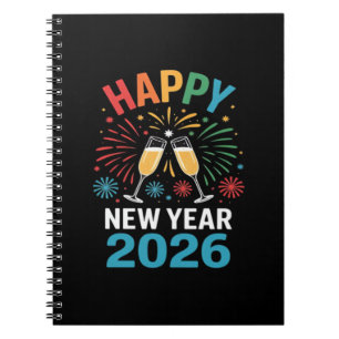Happy New Year 2026 Party Funny New Years Eve 2026 Notebook