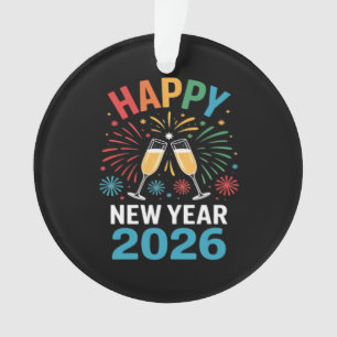 Happy New Year 2026 Party Funny New Years Eve 2026 Ornament