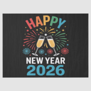 Happy New Year 2026 Party Funny New Years Eve 2026 Tissue Paper
