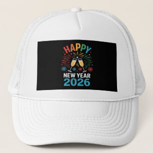 Happy New Year 2026 Party Funny New Years Eve 2026 Trucker Hat