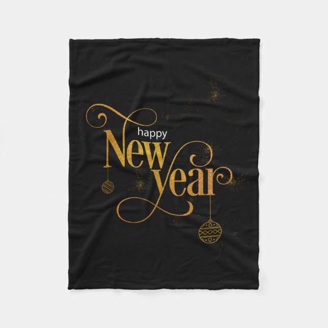 Happy New Year 2026 Party Gift Tee  Fleece Blanket (Front)