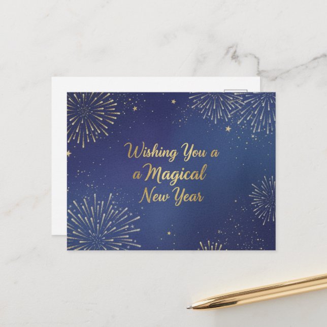HAPPY NEW YEAR 2026  POSTCARD (Front/Back In Situ)