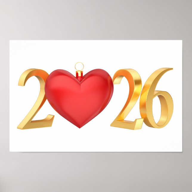 Happy New Year 2026 Poster (Front)
