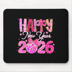 Happy New Year 2026 Preppy New Years Nk Coquette B Mouse Pad