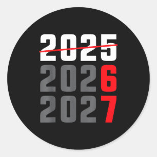 Happy New Year 2026 Shirt Six Seven 67 Meme Gen Al Classic Round Sticker