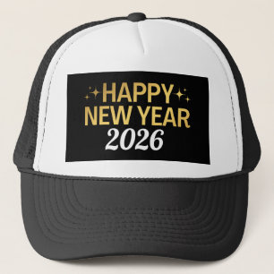 Happy New Year 2026 Trucker Hat
