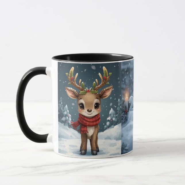 happy new year 2026 winter candle mug (Left)