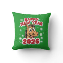 Happy New Year 2026: Year of the Horse Mascot