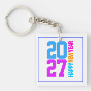 Happy New Year 2027-34568 Keychain
