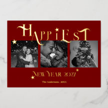 Happy New Year 2027 Gold Red
