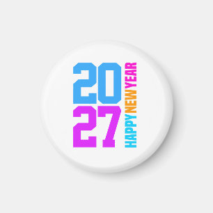 Happy New Year 2027 Magnet