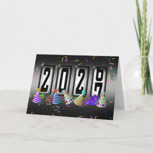 Happy New Year 2027 Odometer Holiday Card
