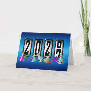 Happy New Year 2027 Odometer Holiday Card