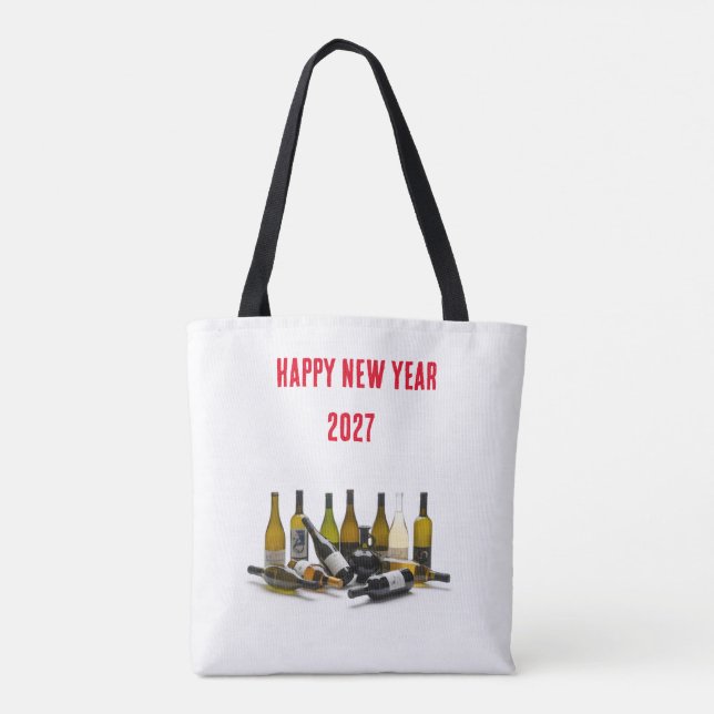 Happy New Year 2027 Tote Bag (Back)