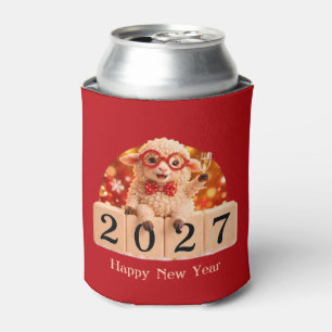 Happy New Year 2027 Year of the Goat Sheep Can Cooler