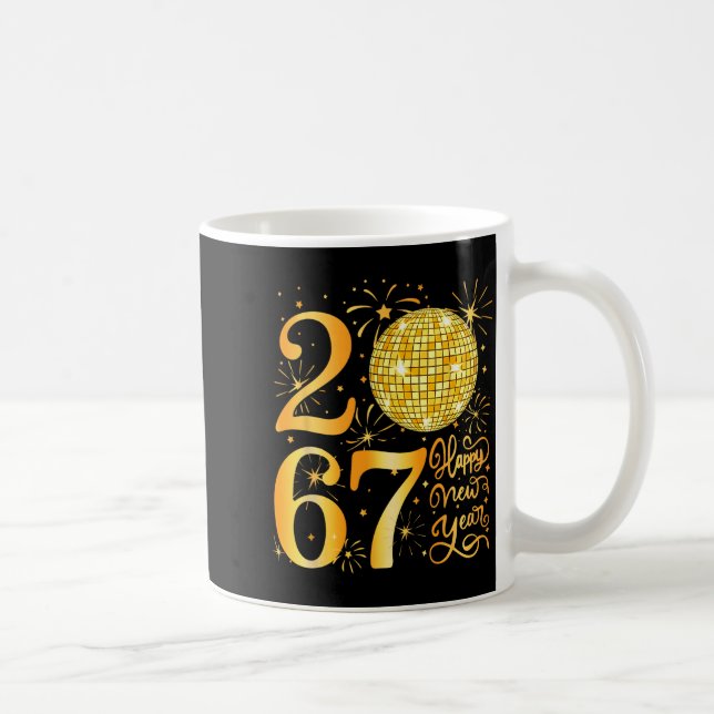 Happy New Year 2067 Funny 67 Six Seven Meme New Ye Coffee Mug (Right)