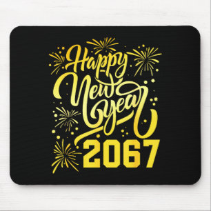 Happy New Year 2067 Funny 67 Six Seven Meme New Ye Mouse Pad