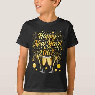 Happy New Year 2067 Funny 67 Six Seven Meme New Ye T-Shirt