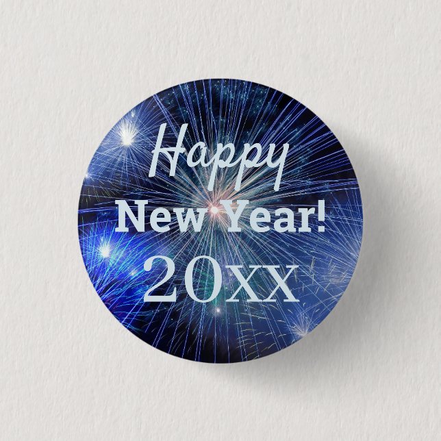Happy New Year 20xx 1 Inch Round Button (Front)