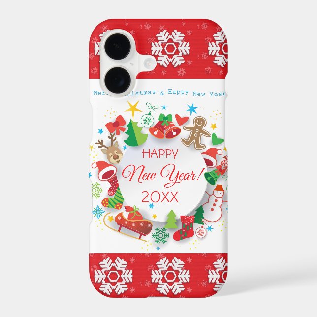 Happy New Year 20XX & Christmas Characters (Back)