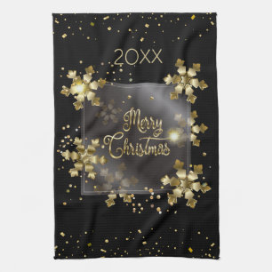 Happy New Year 20XX & Gold Christmas Luxury Kitchen Towel
