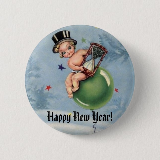 Happy New Year! 2 Inch Round Button (Front)