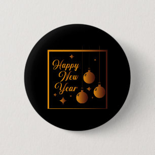 Happy New Year 2 Inch Round Button