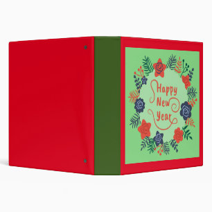 HAPPY NEW YEAR  3 RING BINDER