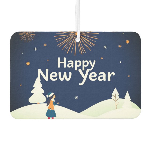 Happy New Year Air Freshener (Front)