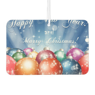 Happy New Year and Merry Christmas baubles Air Freshener