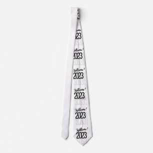 Happy New Year Artwork neck tie