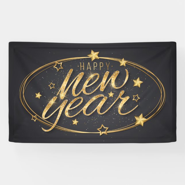 Happy New Year  Banner (Horizontal)