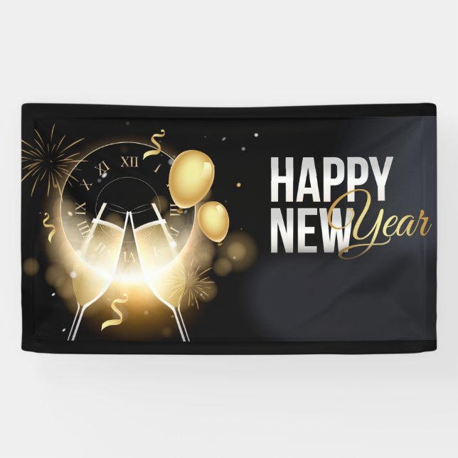 Happy New Year  Banner (Horizontal)