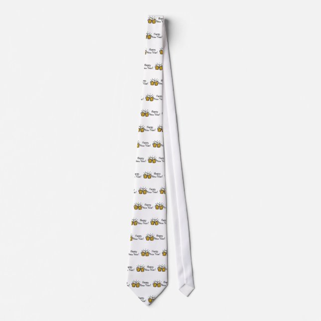 Happy New Year Beer Tie (Front)