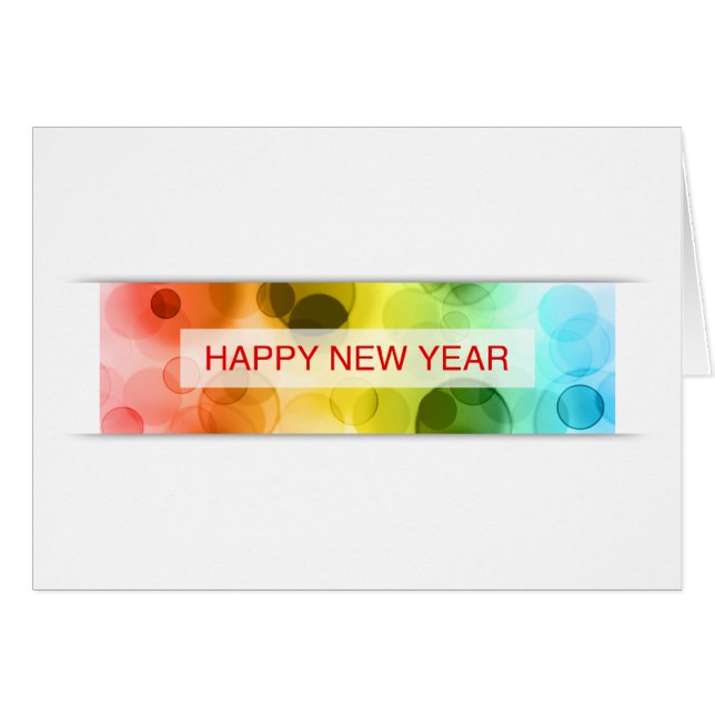 happy new year (bokeh) (Front Horizontal)