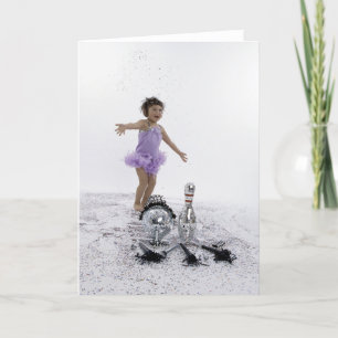 Happy New Year Bowling Holiday Card