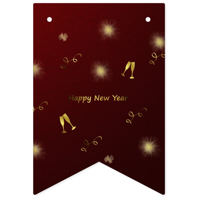 happy new year bunting flags (Sixteenth Flag)