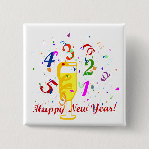happy new year button