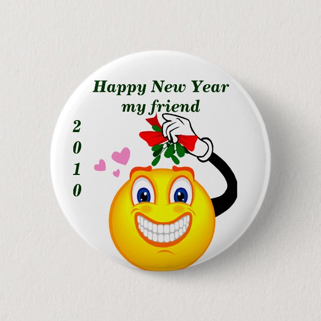 Happy New Year_Button 2 Inch Round Button (Front)