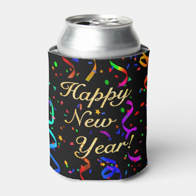 "Happy New Year!" Can Cooler (Can Front)