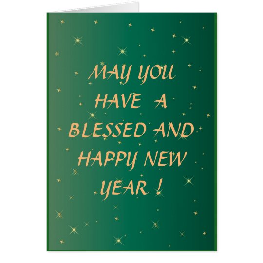 Happy New Year, Card